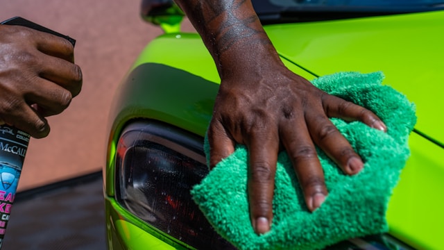 car wash hand